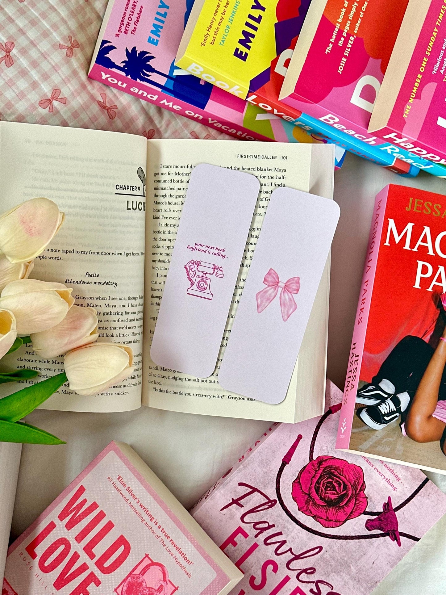 Book Boyfriend Pink Bookmark