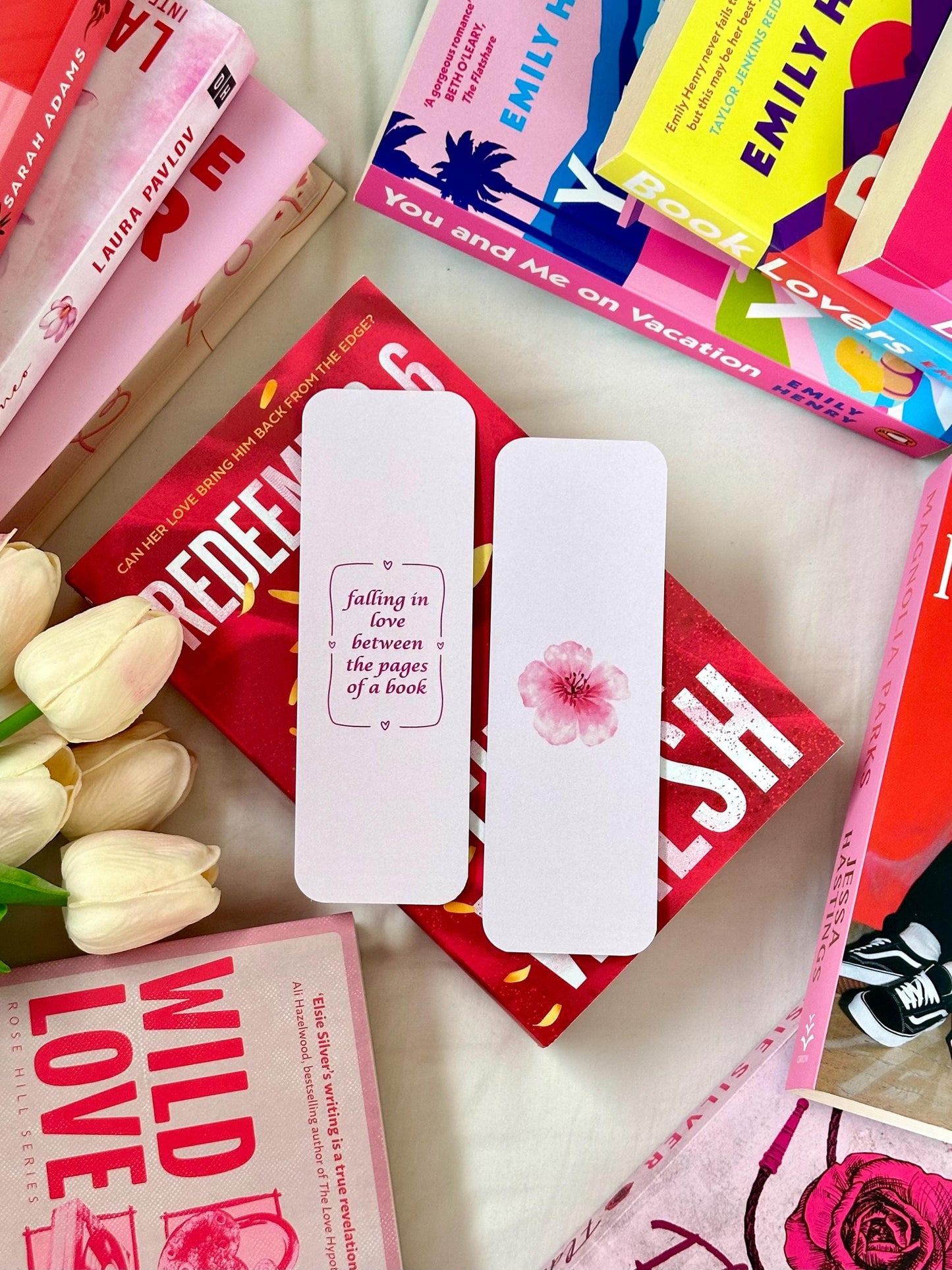 Falling In Love… Pink Bookmark