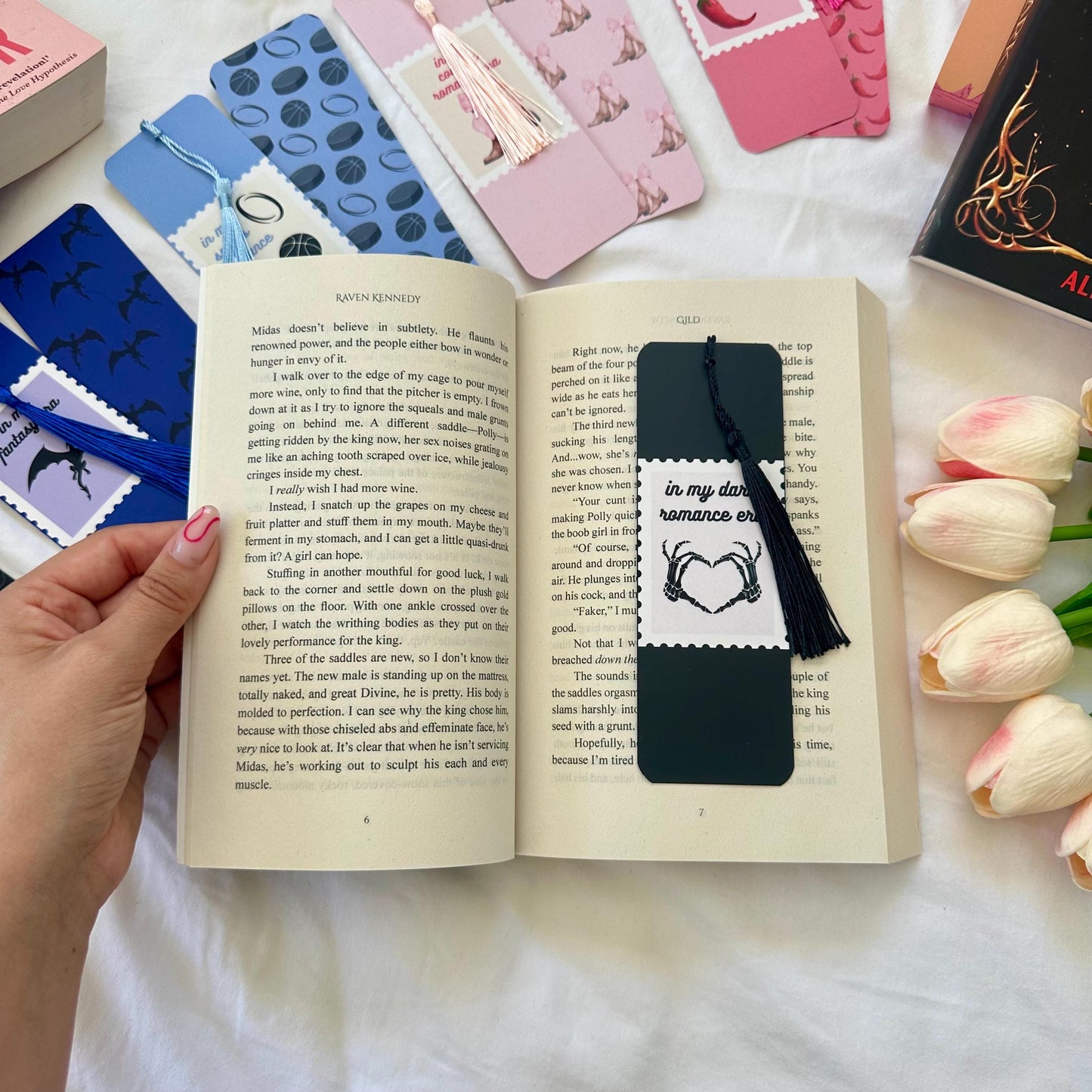 In my Dark Romance Era Stamp Bookmark