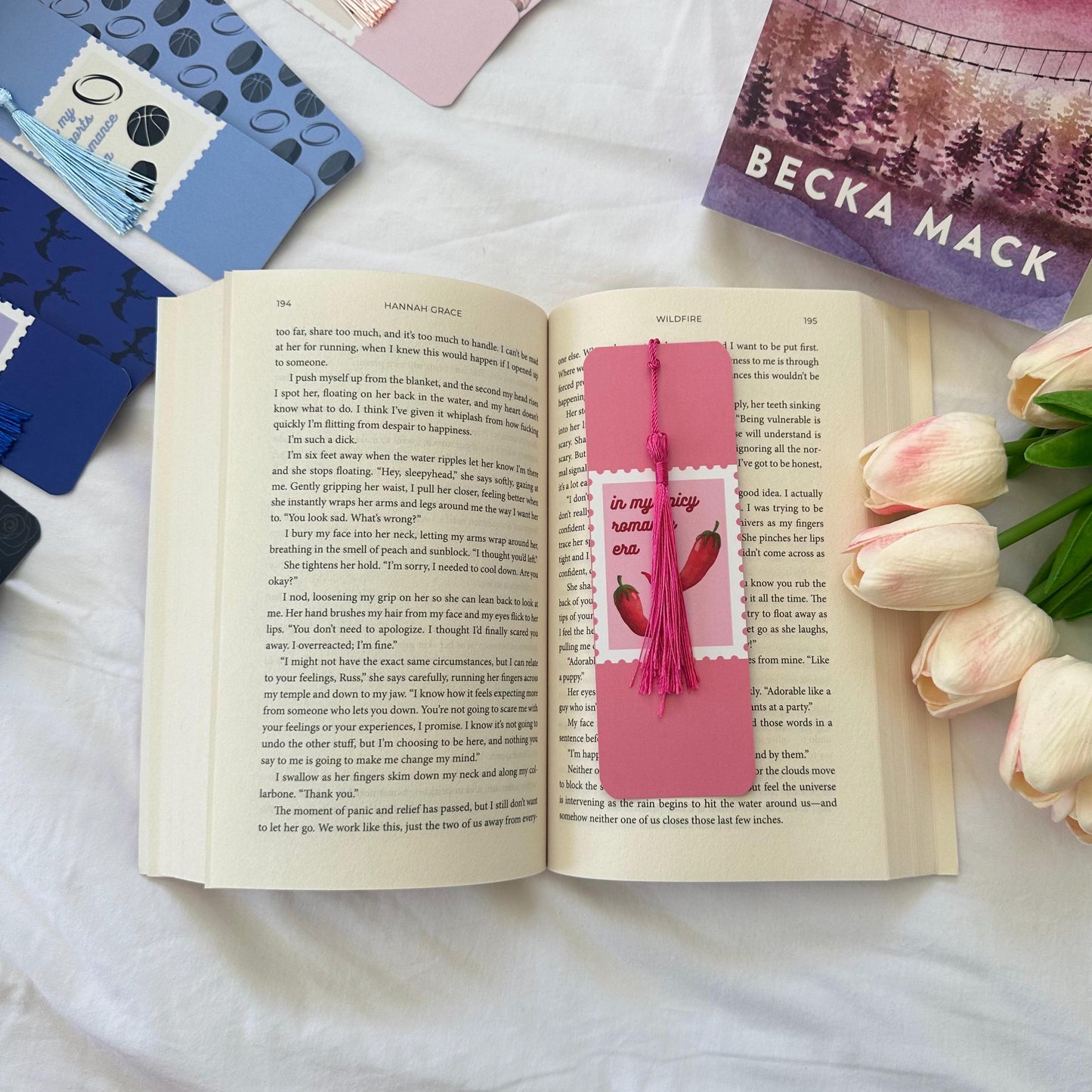 In my Spicy Romance Era Stamp Bookmark