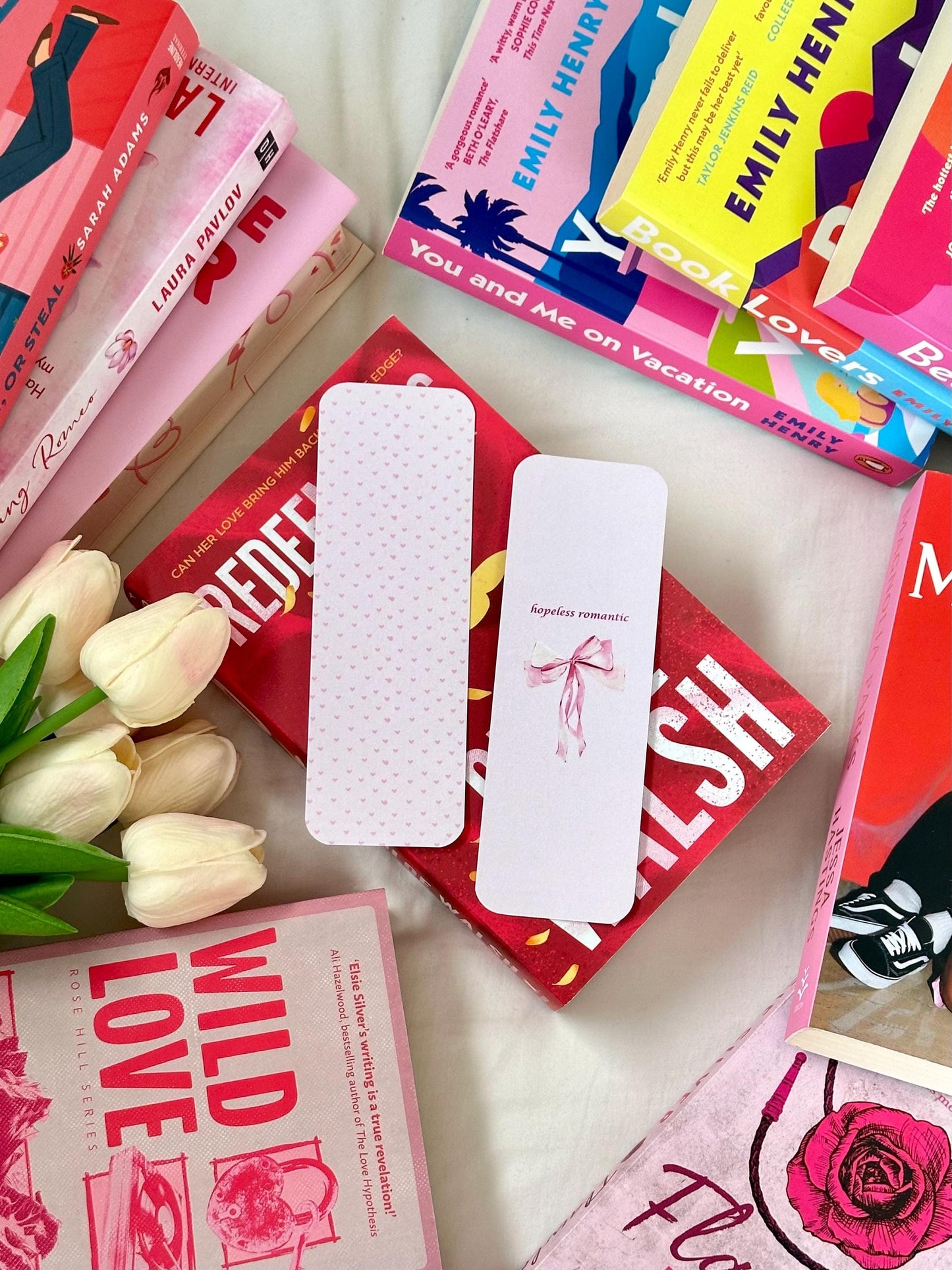 Hopeless Romantic Pink Bookmark