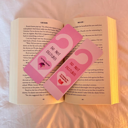 Pink ‘Do Not Disturb’ Bookmark
