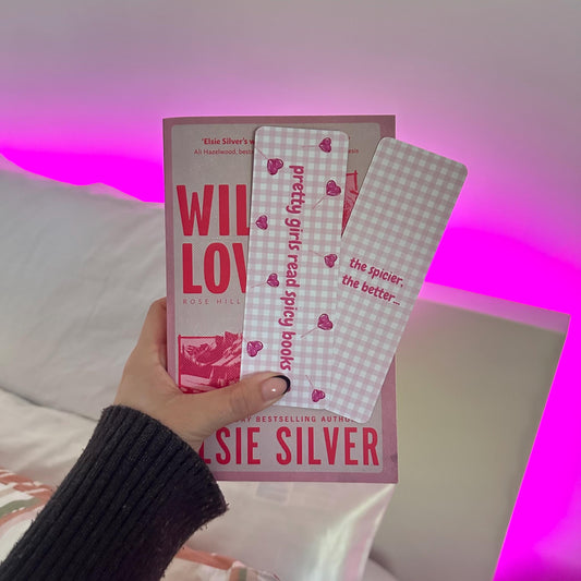 Pink ‘Pretty Girls Read Spicy Books’ Bookmark