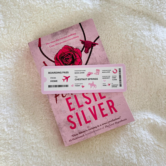 Chestnut Springs Boarding Pass Bookmark