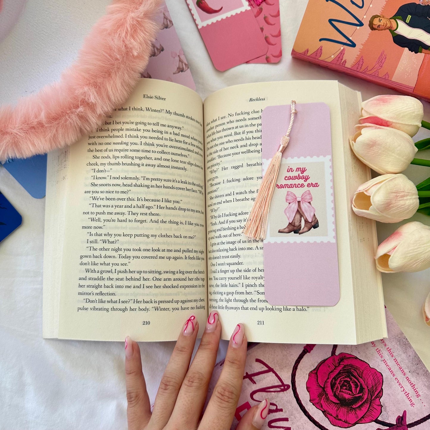 In my Cowboy Romance Era Stamp Bookmark