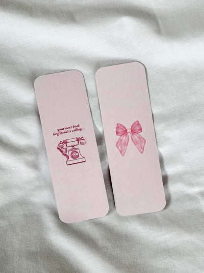 Book Boyfriend Pink Bookmark