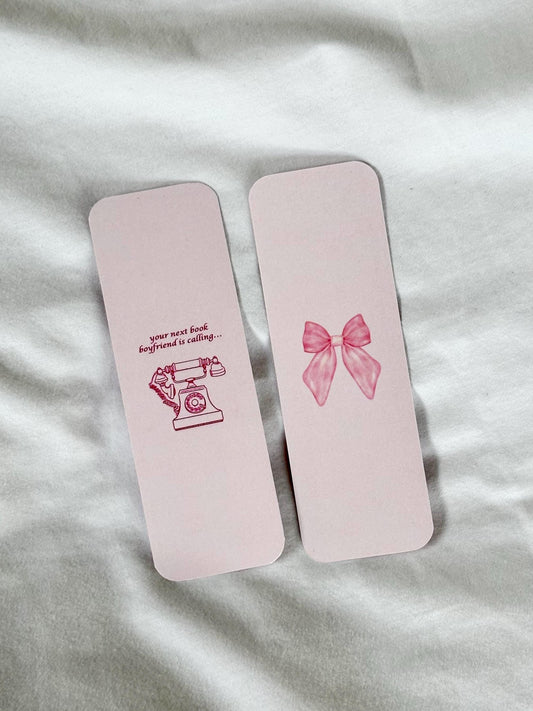 Book Boyfriend Pink Bookmark