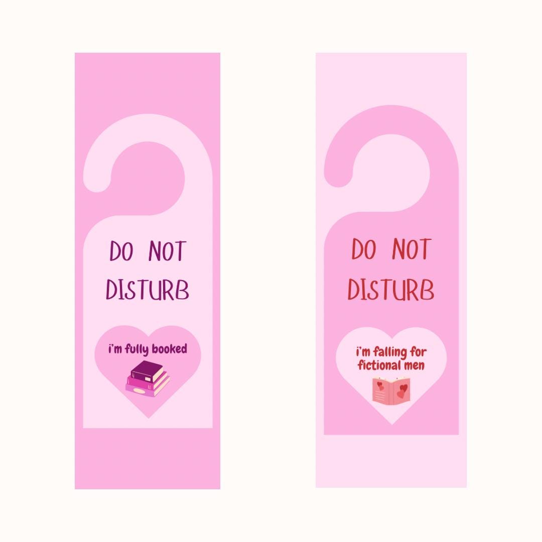 Pink ‘Do Not Disturb’ Bookmark