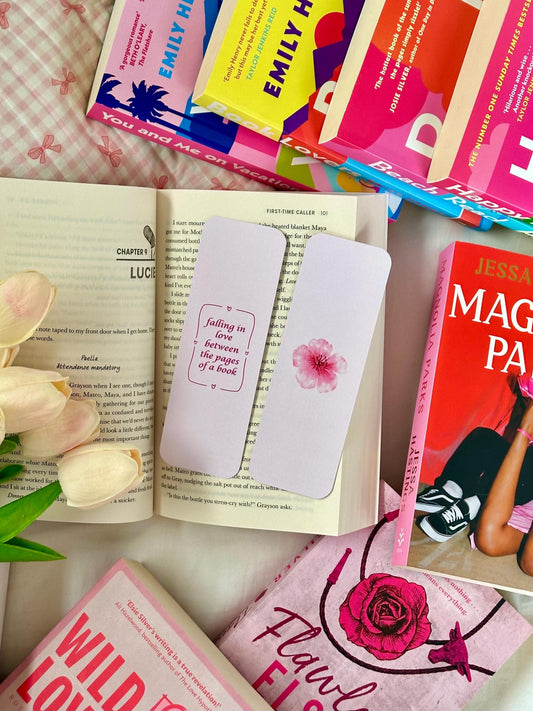 Falling In Love… Pink Bookmark