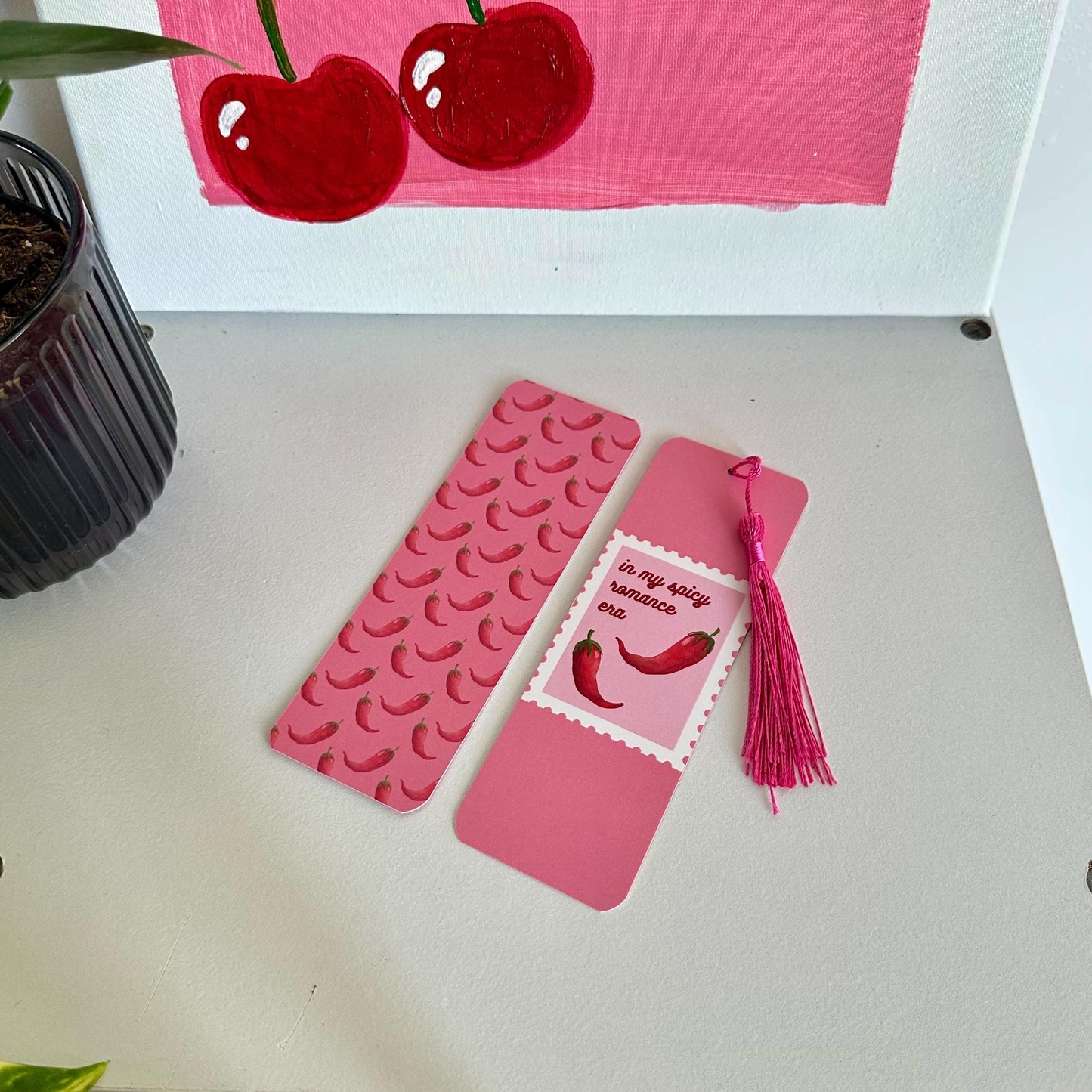 In my Spicy Romance Era Stamp Bookmark