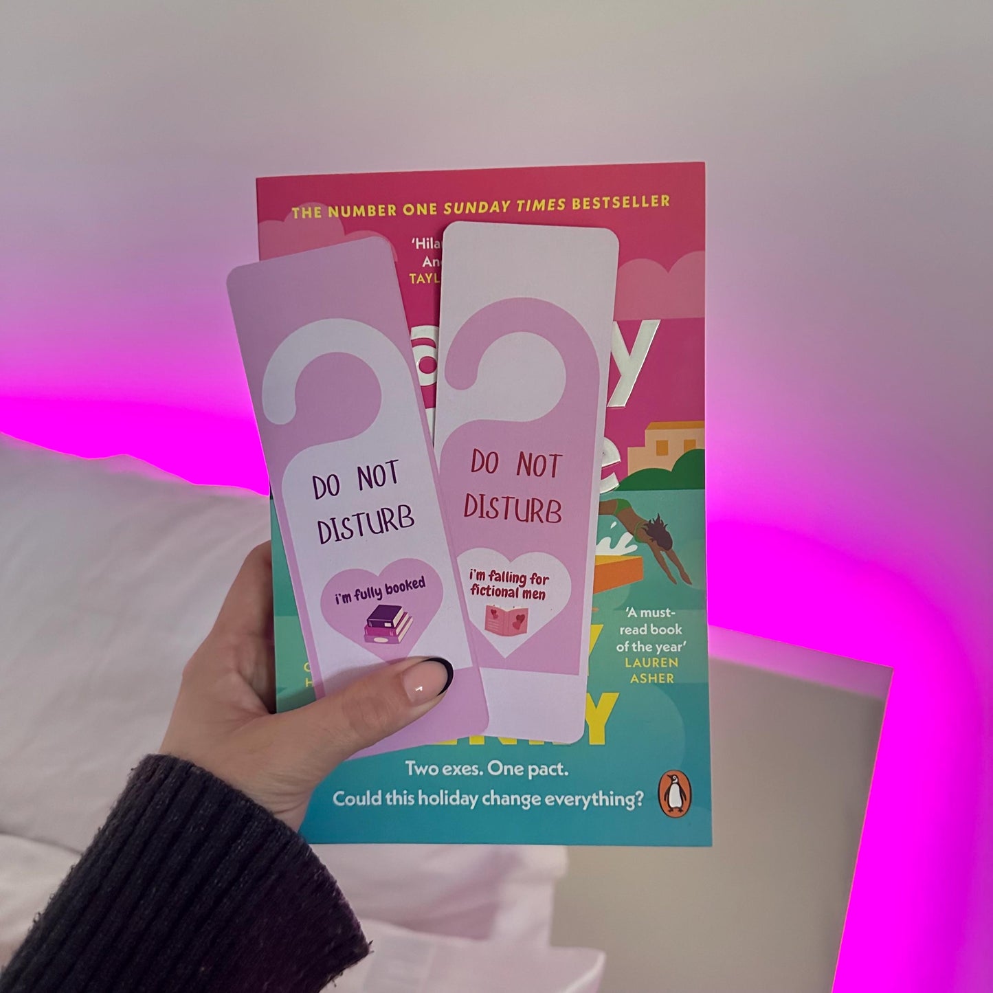 Pink ‘Do Not Disturb’ Bookmark